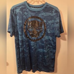 Marvel Black Panther Men's Blue Camo Graphic Tee